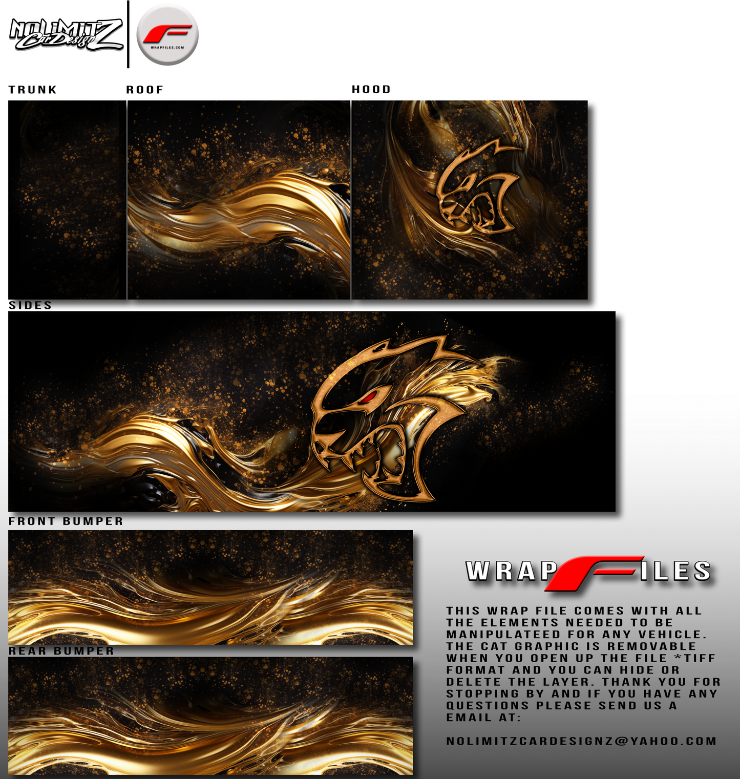 universal wrap design gold dust  *.tiff